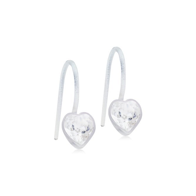 Blomdahl medical plastic hanger hartjes – crystal