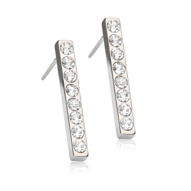 Oorbellen Blomdahl hypoallergeen titanium 20 mm met crystal