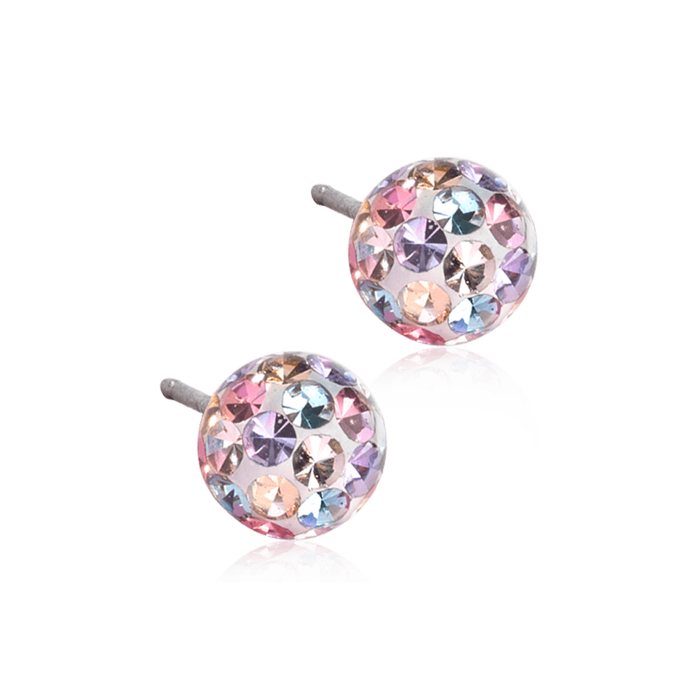Oorbellen Blomdahl titanium bolletje light fantasy (incl. achterkantjes) - Staartjes en Strikjes