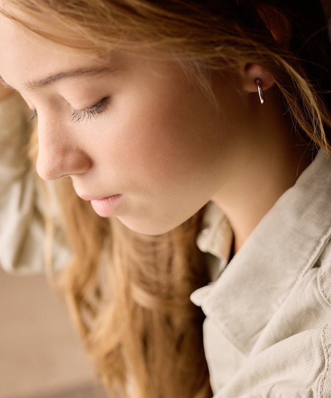 Oorbellen Blomdahl titanium boogje zilverkleurig 15 mm (incl. achterkantjes)