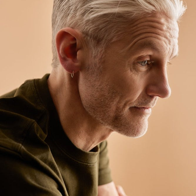 Oorbellen Blomdahl titanium goudkleurige oorringen 12 mm. - Staartjes en Strikjes