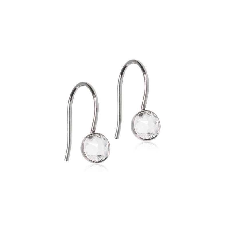 Oorbellen Blomdahl titanium hanger crystal (incl. achterkantjes)