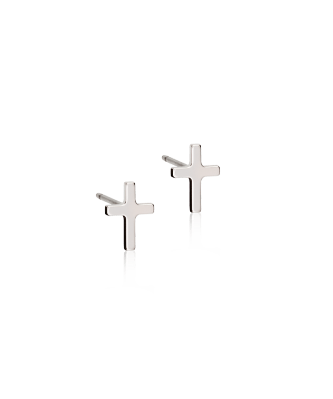 Oorbellen Blomdahl titanium kruisje – 8 mm