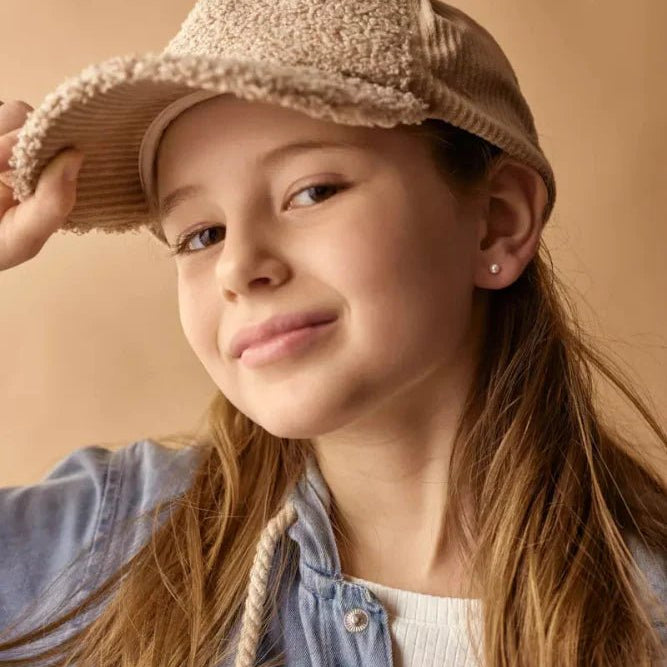 Oorbellen Blomdahl titanium met parel – 4 mm