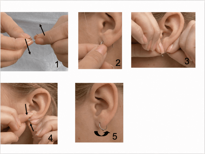 Oorbellen Blomdahl titanium oorringen 14 mm. bloemetje rainbow