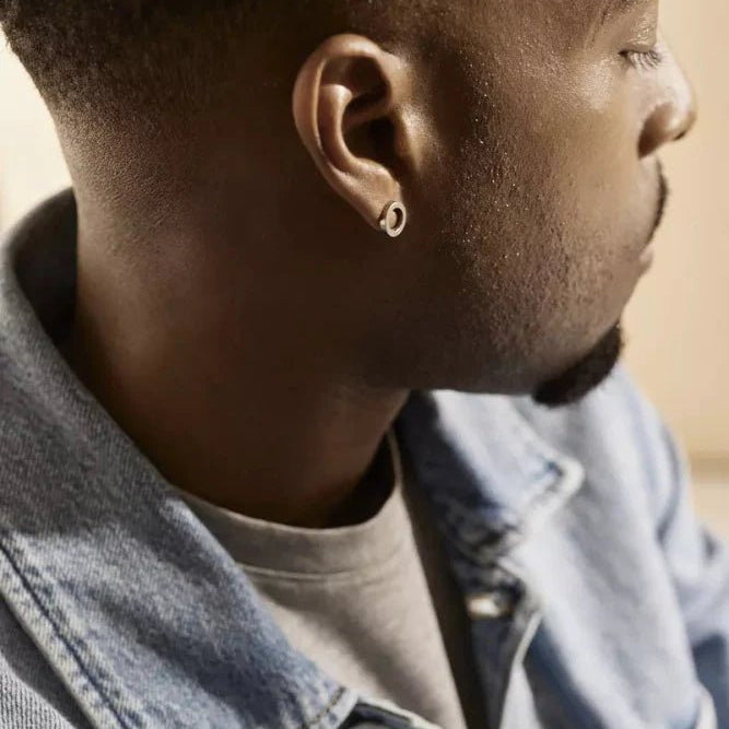 Oorbellen Blomdahl titanum rondje open (incl. achterkantjes)