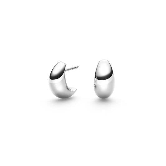Titanium oorbellen Boccia boogje 15 mm. - Staartjes en Strikjes