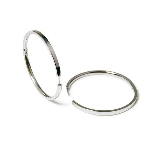 Titanium oorbellen Boccia oorringen 40 mm. - Staartjes en Strikjes