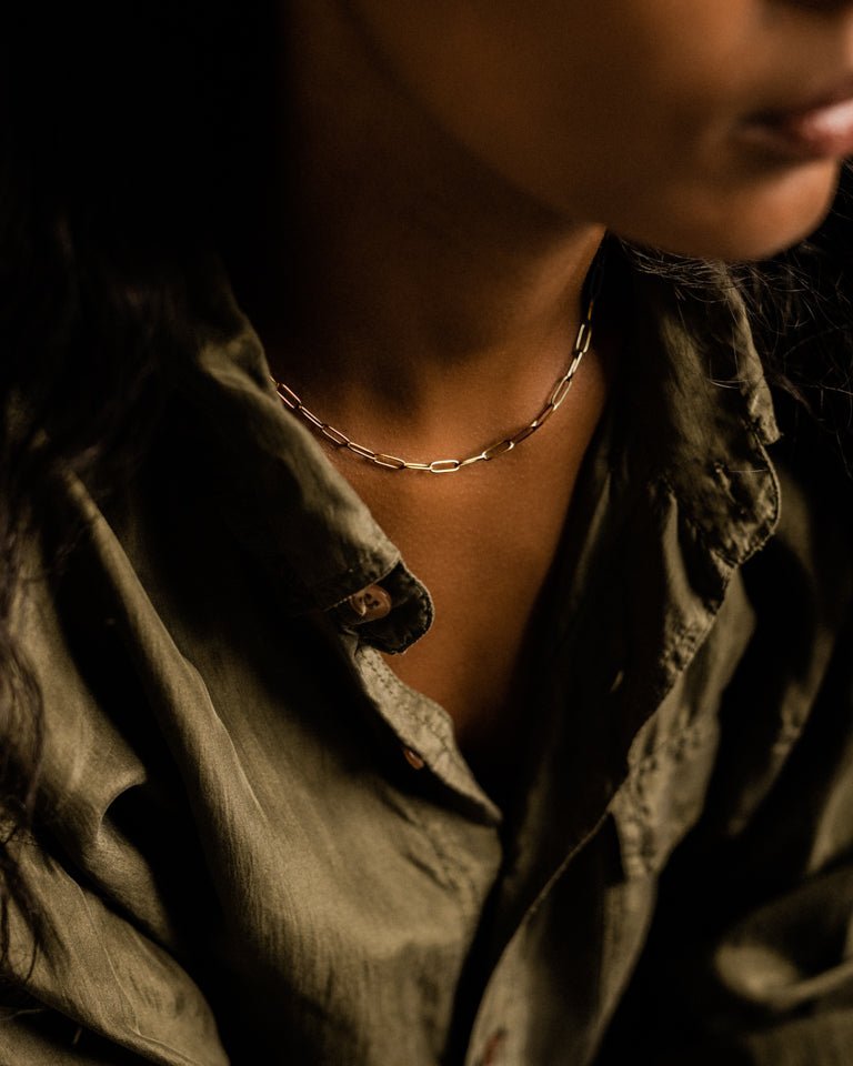 Halsketting Blomdahl chirurgisch staal Link goudkleurig