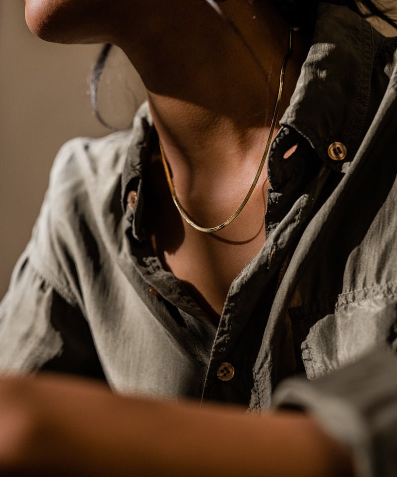 Halsketting Blomdahl chirurgisch staal plain goudkleurig