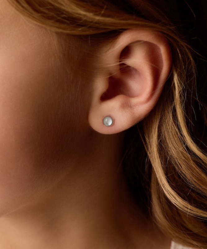 Blomdahl medical plastic knopoorbellen Glossy Green – 6 mm