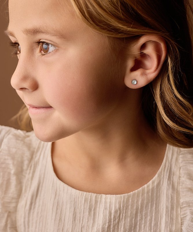 Blomdahl medical plastic knopoorbellen Glossy Green – 6 mm