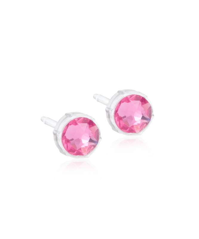 Blomdahl medical plastic knopoorbellen Rose – 6 mm