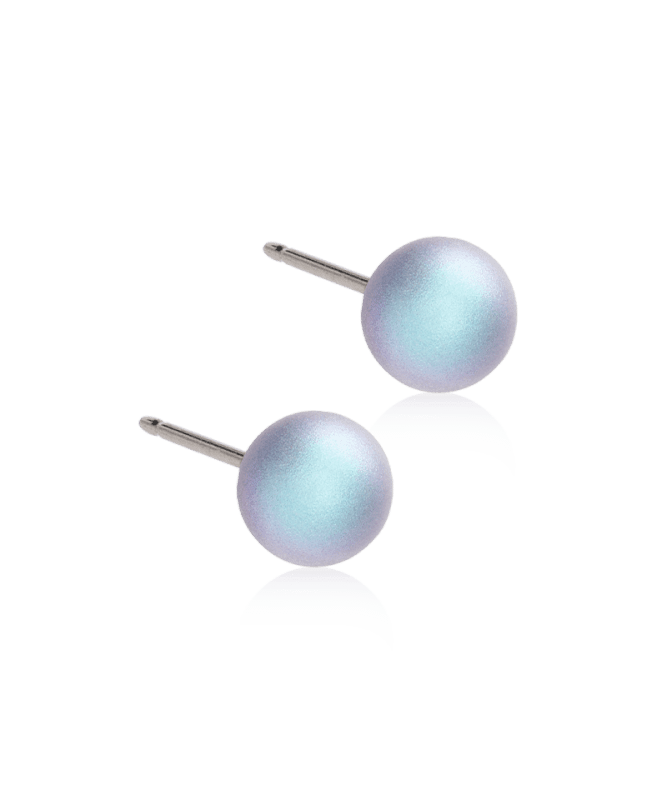 Blomdahl titanium pareloorbellen rainbow shimmer – 6 mm