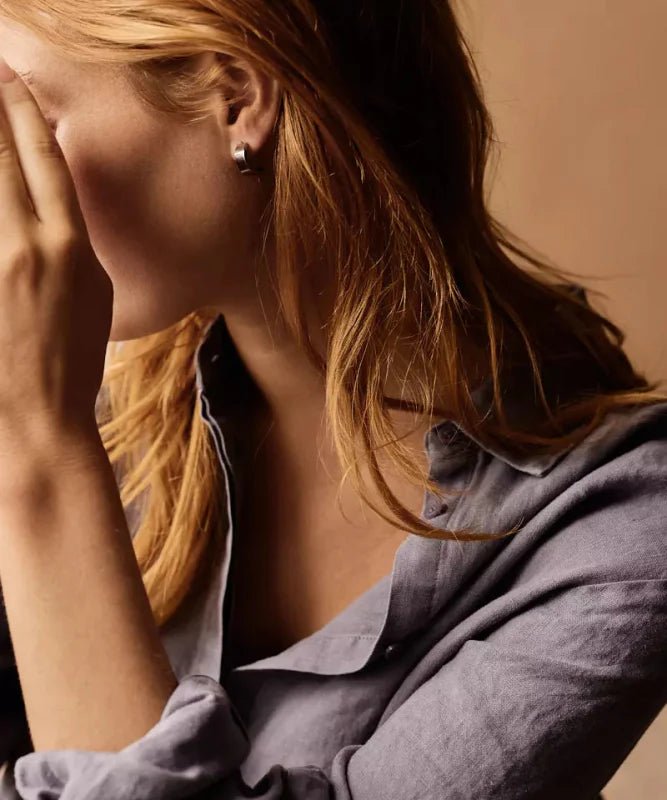 Oorbellen Blomdahl titanium boog zilverkleurig 15 mm (incl. achterkantjes)