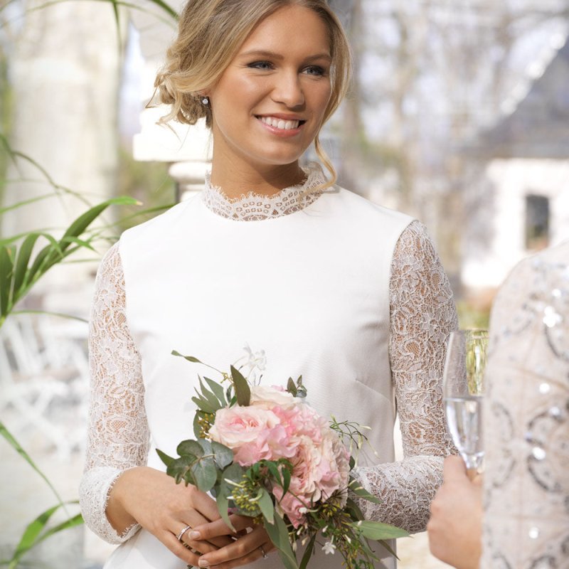 Oorbellen Blomdahl titanium hanger zirconiasteentjes (incl. achterkantjes)