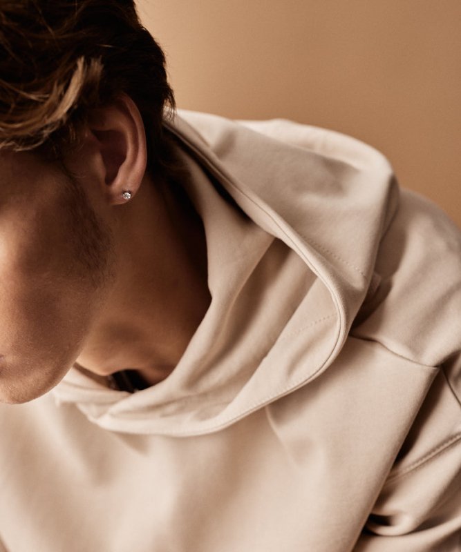 Oorbellen Blomdahl titanium knopje 5 mm. zirconiasteentje (incl. achterkantjes) - Staartjes en Strikjes