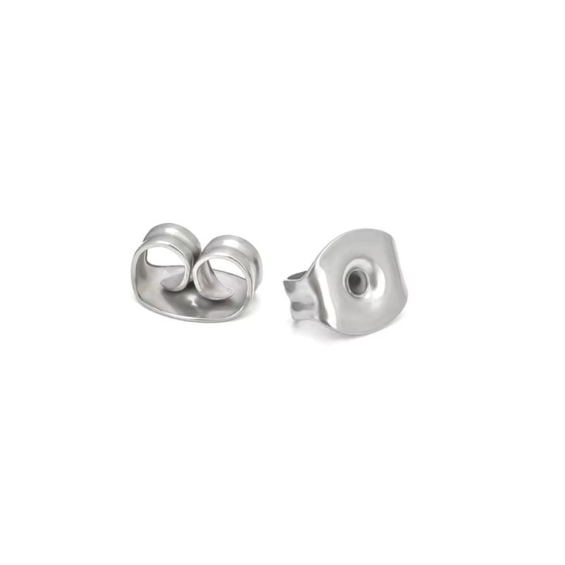 Reserve titanium vlinder stopjes 2 stuks voor Boccia oorbellen