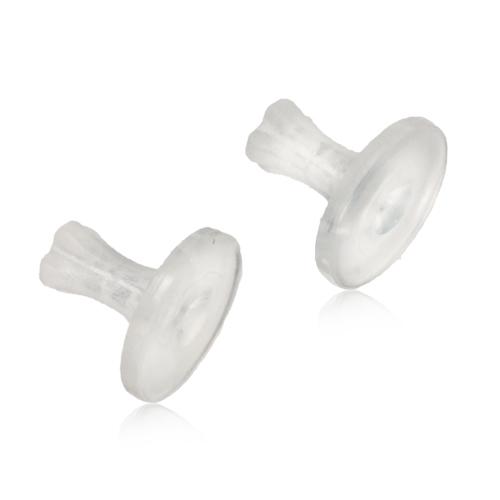 Setje van 4 reserve achterkantjes voor Blomdahl medical plastic oorbellen