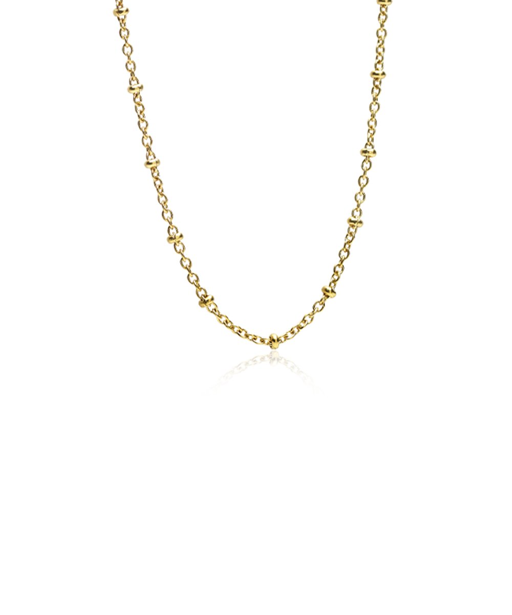 Halsketting Blomdahl chirurgisch staal met bolletjes goudkleurig