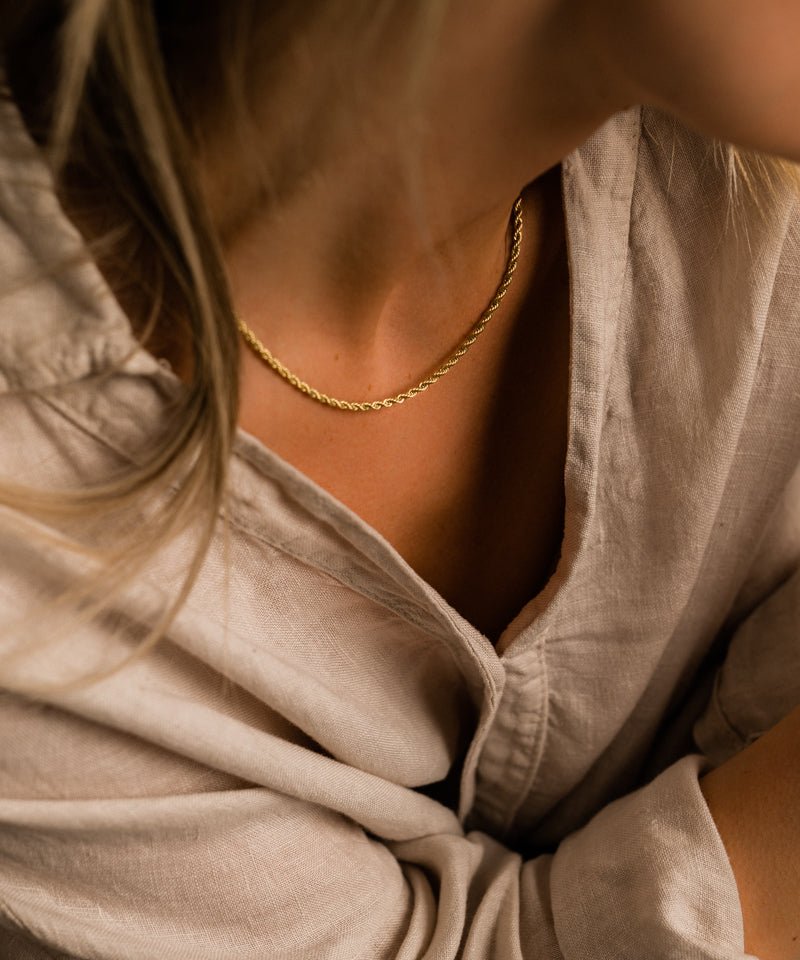 Halsketting Blomdahl chirurgisch staal twist goudkleurig